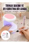 Tırnak Matkabı ve LED Oje Kurutucu 2’li Profesyonel Bakım Seti Yeni Nesil-1