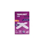 1+4 Kollu - Yapraklı Pervane Modeli Papatya Beyaz Led Lamba Ampul 40W - E27 P-6040B-3