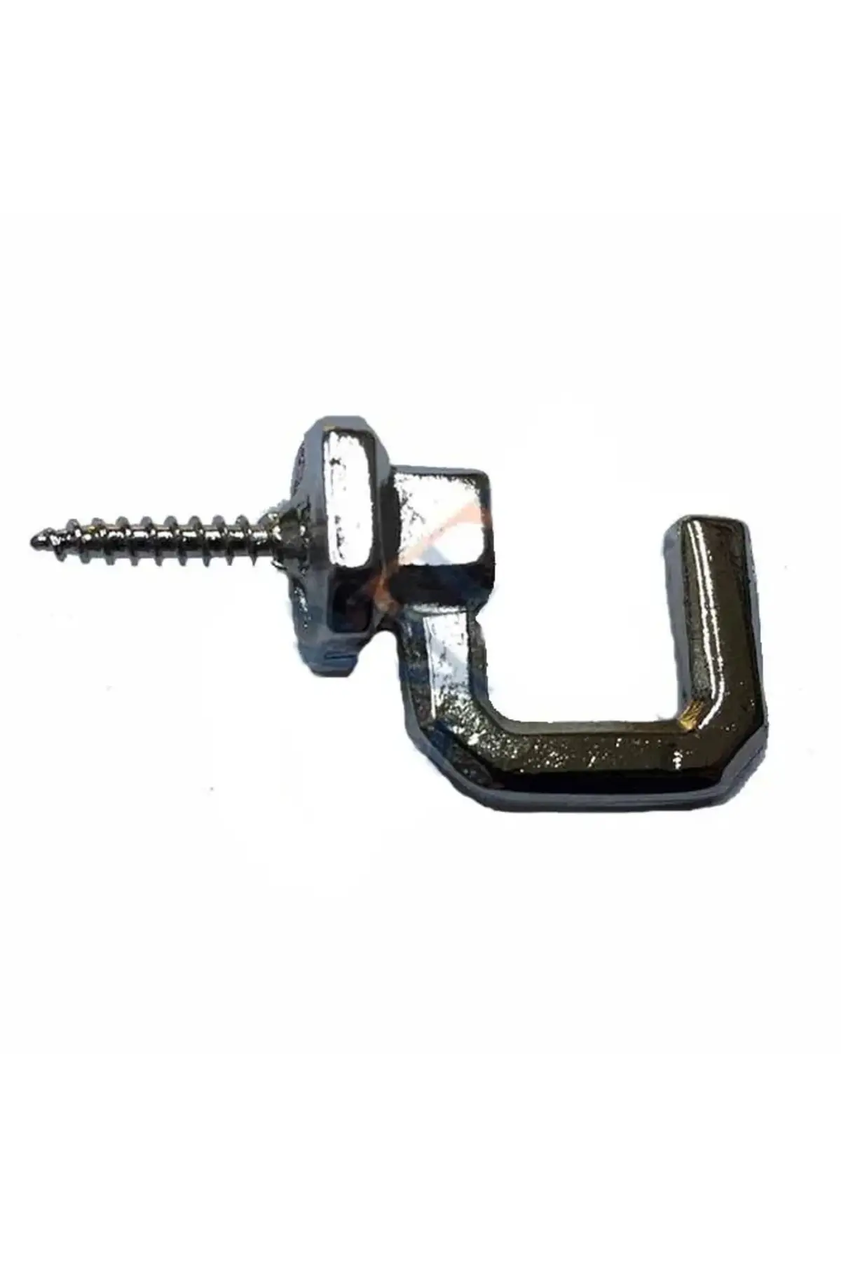 Vidalı Kanca, Askı Büyük - 15x23mm, Nikel - 1 Adet