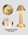 Modern Metal Masa Lambası 3 Işık Renkli Kademesiz Parlaklık Ayarlı-2