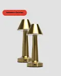 Modern Metal Masa Lambası 3 Işık Renkli Kademesiz Parlaklık Ayarlı-4