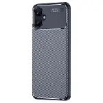 Samsung Galaxy A06 Kılıf Auto Focus Karbon Kapak - Lacivert-2