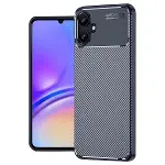 Samsung Galaxy A06 Kılıf Auto Focus Karbon Kapak - Lacivert-1
