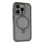 Joko Apple İphone 15 Pro Max Zorda Airbag Magsafe Standlı Kapak - Titan Gri-1