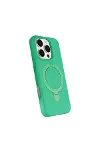 Apple İphone 16 Pro Max Regal Magsafe Standlı Kapak - Yeşil-2