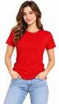 Basic Tişört Bisiklet Yaka Kısa Kol Günlük Yazlık Slim Fit T-Shirt-2