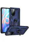Xiao Red Note 11T Kılıf Sofya Yüzüklü Silikon Kapak - Lacivert-1