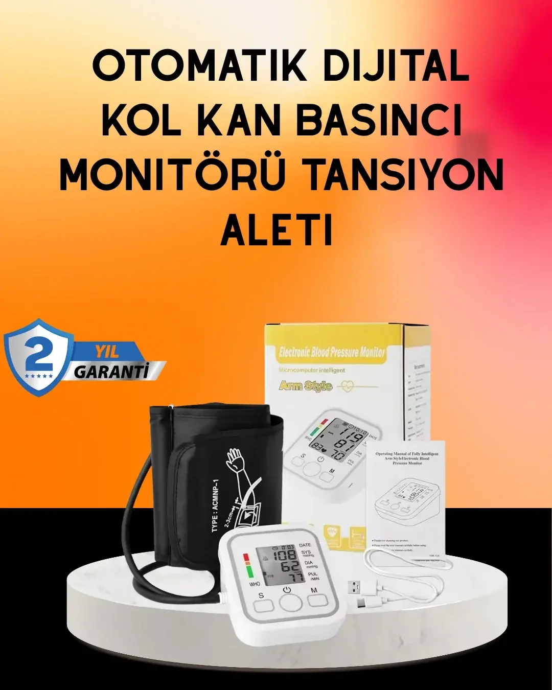 Rit Tespit Özellikli Dijital Tansiyon Aleti