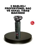 Kablosuz Profesyonel Erkek Bakım Seti – 3 Başlıklı, 3D Akıllı Kesim, Taşınabilir-1