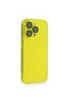 Apple iPhone 13 Pro Kılıf Armada Lensli Kapak - Sarı-1