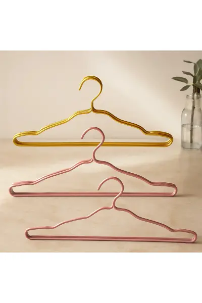 Metal Elbise Askısı 2'li (Gold & Bronz)
