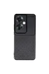 Oppo Reno 11F Kılıf Auto Focus Karbon Kapak - Siyah-1