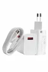 Beyaz Ultra Plus Hızlı Şarj Seti Şarj Adaptörü ve Kablosu 67W-1