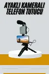 Tripod Telefon Tutucu Kumandalı Mikrofon Led Işık Vlog Video Kayıt-2