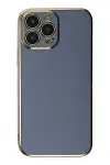 Apple iPhone 14 Pro Kılıf Volet Silikon - Mavi-2