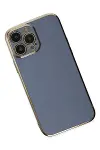 Apple iPhone 14 Pro Kılıf Volet Silikon - Mavi-3