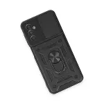 Samsung Galaxy M14 5g Kılıf Pars Lens Yüzüklü Silikon - Siyah-8