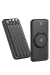 Kablosuz Çoklu Şarj Girişli 10.000 Mah Kablolu Powerbank Taşınabilir-3