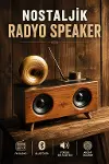 Nostaljik Görünümlü Bluetooth Bağlantılı Speaker-1