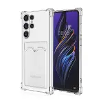 Samsung Galaxy S24 Ultra Kılıf Kart Şeffaf Silikon - Şeffaf-3