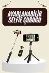 Cep Telefonu Tripod Standı Manyetik Selfie Sopa Bluetooth Uzaktan Kumandalı-2