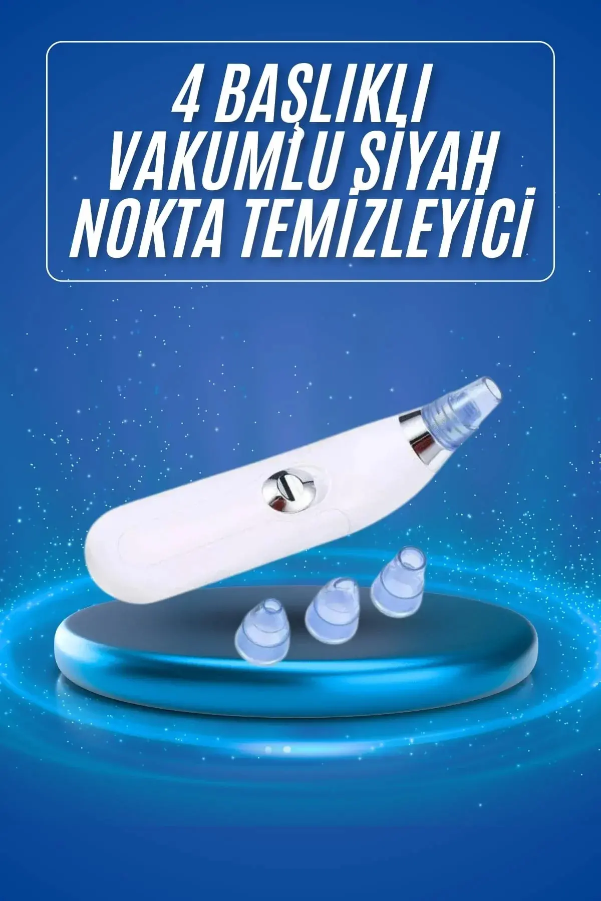 Siyah Nokta Tezleme Cihazı 4 Başlıklı Vakumlu Pilli Ölü Deri Arındırma