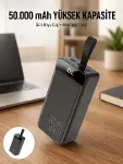 Hızlı Taşınabilir 50.000 Mah Powerbank Led Ekran Android ve İOS Uyumlu Yeni Nesil-1