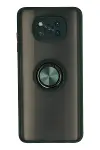 Xiao Pocophone X3 Kılıf Montreal Yüzüklü Silikon Kapak - Yeşil-1