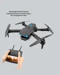 Yükseklik Sabitlemeli Katlanabilir Drone 1080P 4K Kamera Seçenekli-3