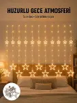 Yıldız Desenli Perde Tipi Peri Led 3x3 Metre Aydınlatma Yeni Nesil-1