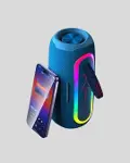 Taşınabilir Mini Bluetooth Hoparlör Güçlü Ses ve Şık Kırmızı Tasarım-2