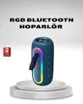 Taşınabilir Mini Bluetooth Hoparlör Güçlü Ses ve Şık Kırmızı Tasarım-1