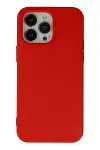 Apple iPhone 14 Pro Max Kılıf Nano içi Kadife Silikon - Kırmızı-1