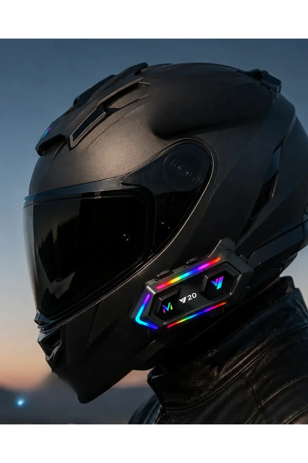 6. Bluetooth 5.3 Kask İçi Intercom Kulaklık IPX6 Suya Dayanıklı Tasarım