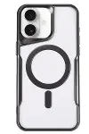 Apple iPhone 16 Plus Kılıf Boyi Magsafe Silikon Kapak - Siyah-1