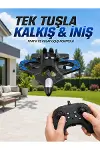 4 Pervaneli Jet Uçak Drone Uzaktan Kumandalı 360° Takla Renkli Işıklı Dengeli Uçuş-1