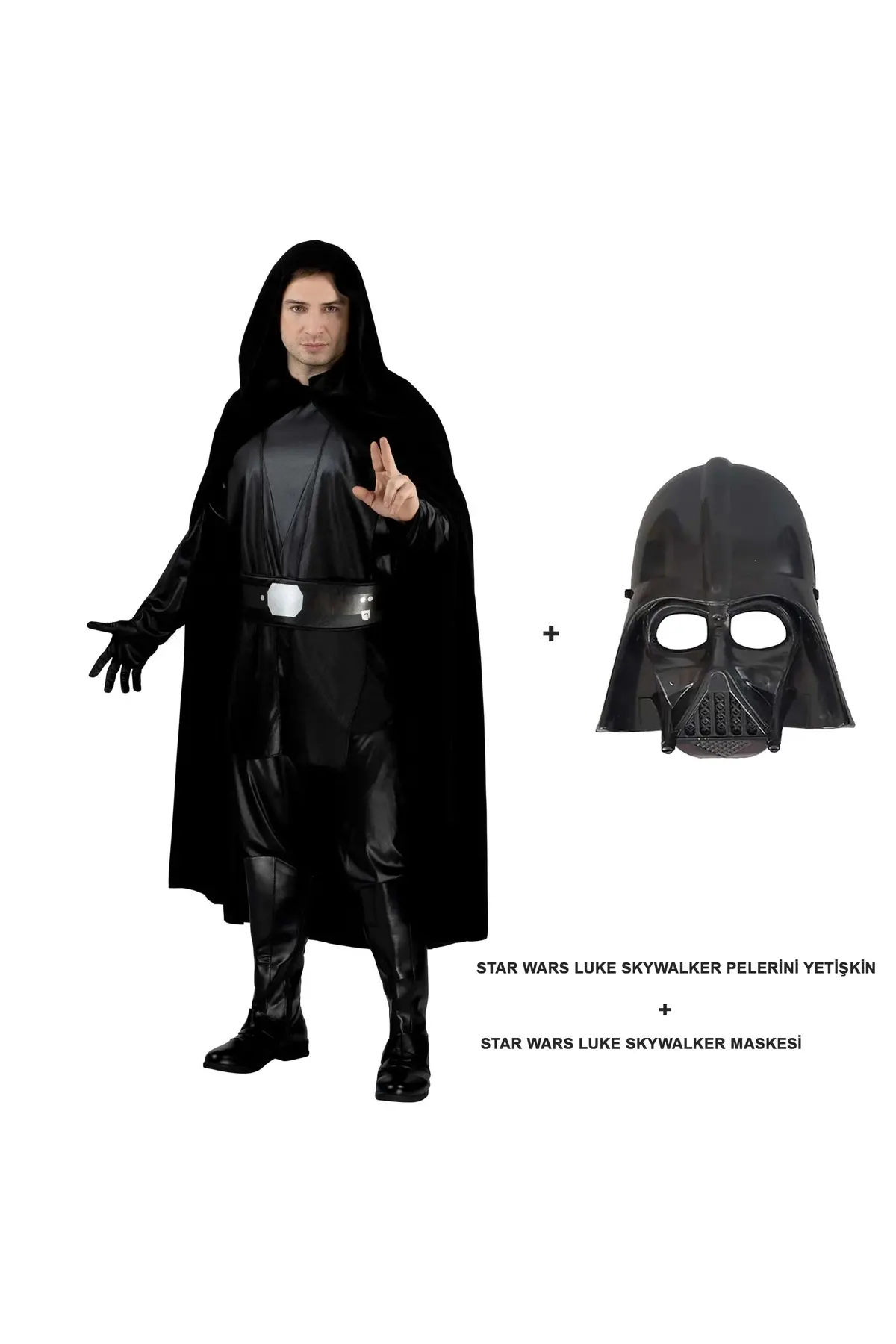 Wars Luke Skywalker Pelerini Yetişkin Ve Maskesi