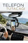 Araç İçi Dikiz Aynası Telefon Tutucu 360° Döner Ayarlanabilir Katlanabilir-1