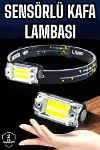 Kafa Lambası El Fenerli Kamp Lambası USB Şarjlı Esnek Lamba-1