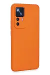 Xiao 12T Pro Kılıf Nano içi Kadife Silikon - Turuncu-2