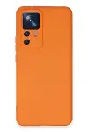 Xiao 12T Pro Kılıf Nano içi Kadife Silikon - Turuncu-1