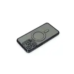 Apple İphone 15 Pro Kılıf Joke Simli Magneticsafe Kılıf - Lacivert-2
