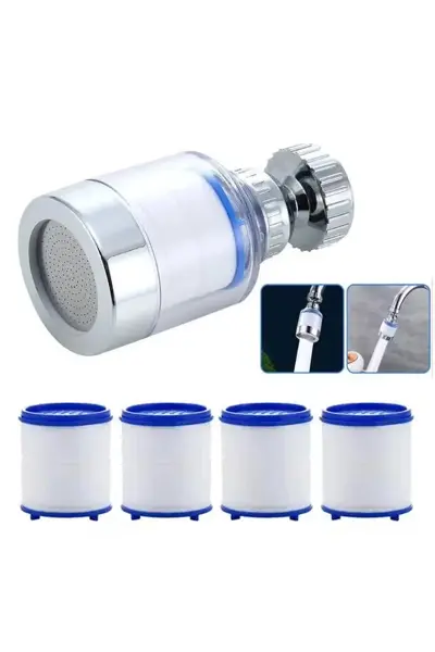 SN-27145 Oynar Başlıklı Kireç Önleyici 5 Filtreli Su Tasarruflu Musluk Başlığı