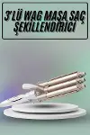 Saç Şekillendirici Wag Maşa Üçlü Yüksek Isı Ayarlı Serak Kaplama-2