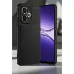 Oppo A5 Pro 4g Kılıf Auto Focus Karbon Kapak - Siyah-3