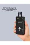 Powerbank Hızlı Şarj 10000 mAh Dahili Kablo Yeni Nesil-3