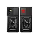 Samsung Galaxy S24 Fe Pars Lens Yüzüklü Silikon - Kırmızı-2