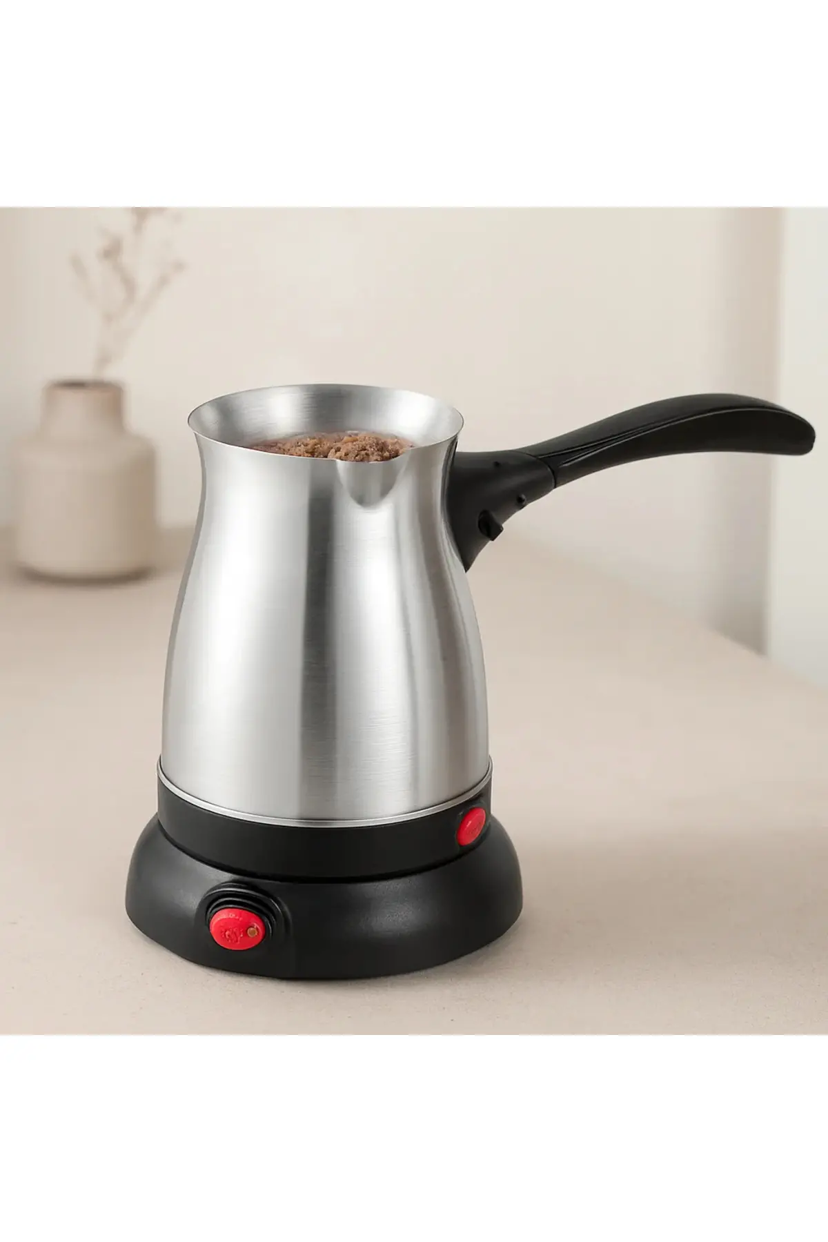 Elektrikli Cezve 600W 500ml – 6 Fincan 360° Kablosuz