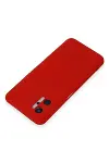 Realme 9i 4G Kılıf Nano içi Kadife Silikon - Kırmızı-3