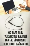 Kablolu Boyun Askılı Dijital Göstergeli Bluetooth Kulaklığı 60 Saat-4